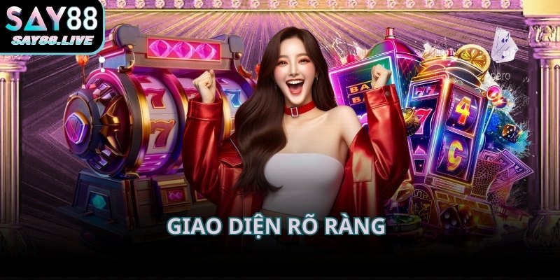 Giao diện rõ ràng giúp người chơi tập trung hoàn toàn vào vòng quay và biểu tượng