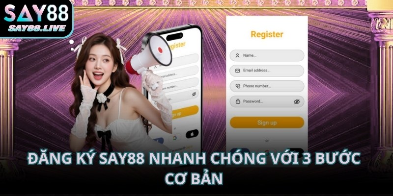 Điền đầy đủ thông tin theo CCCD để tham gia đăng ký tài khoản SAY88