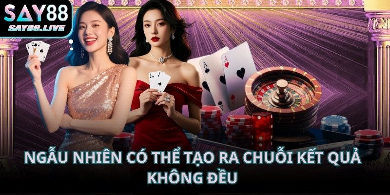 Ngẫu nhiên có thể tạo ra chuỗi kết quả không đều trong ngắn hạn